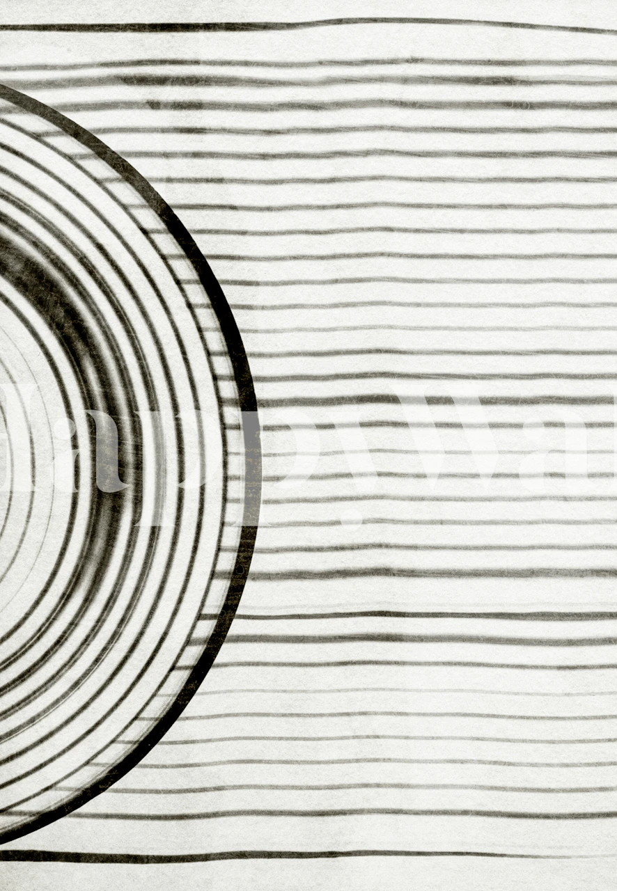 Frequencia 1 wallpaper displayed in a room