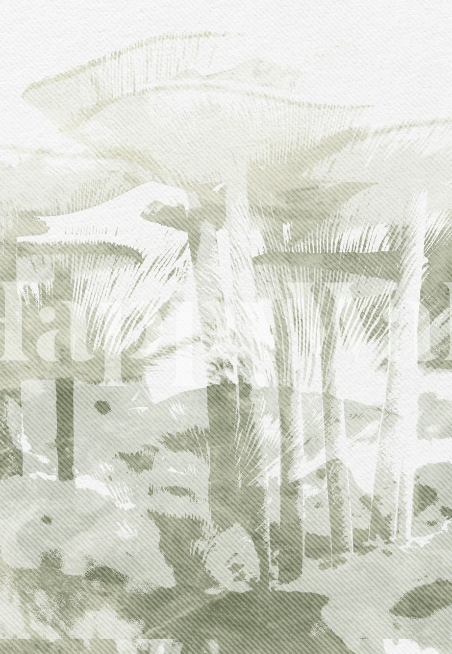 Little Worlds 1 Tapete in einem Raum