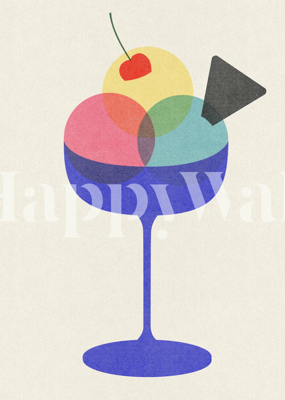 Ice Cream Cocktail wallpaper in a room