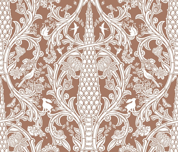Mocha Mousse Damask