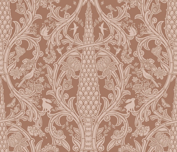 Mocha Mousse Damask T02