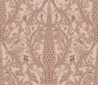 Mocha Mousse Damask T02 inv tapeta