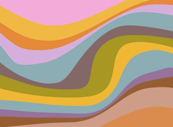 Rainbow Abstract Waves