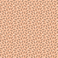 Papaya Party in apricot on white tapete