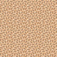 Papaya Party in peach on white tapete