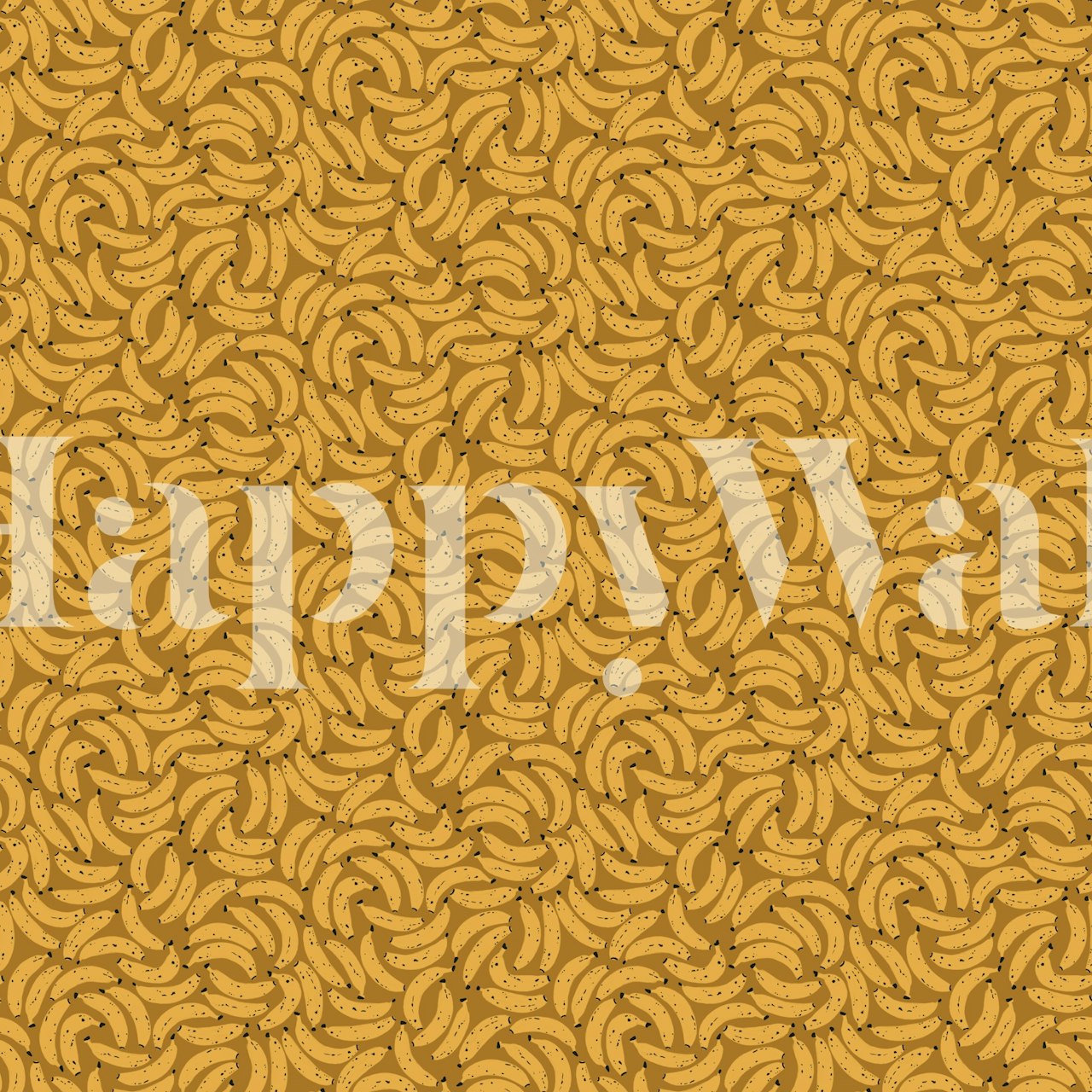 Tapete mit Bananenmuster in einem Raum