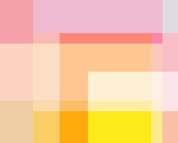 Soft Abstract Geometric in Warm Sunset Tones