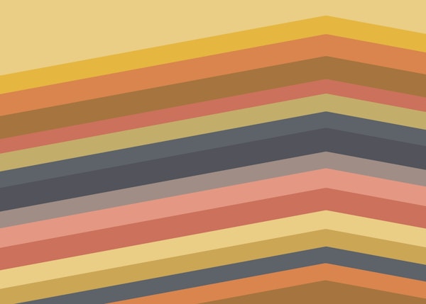 Retro Chevron in Warm Earthy Tones