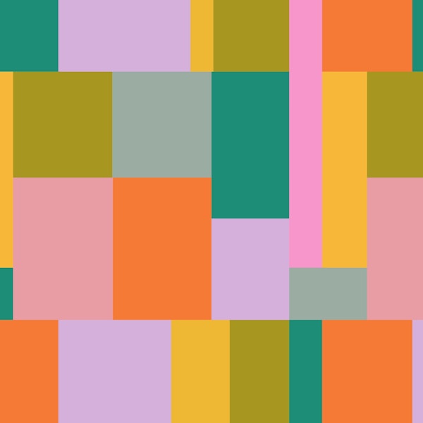 Modern Multicolored Abstract Color Block