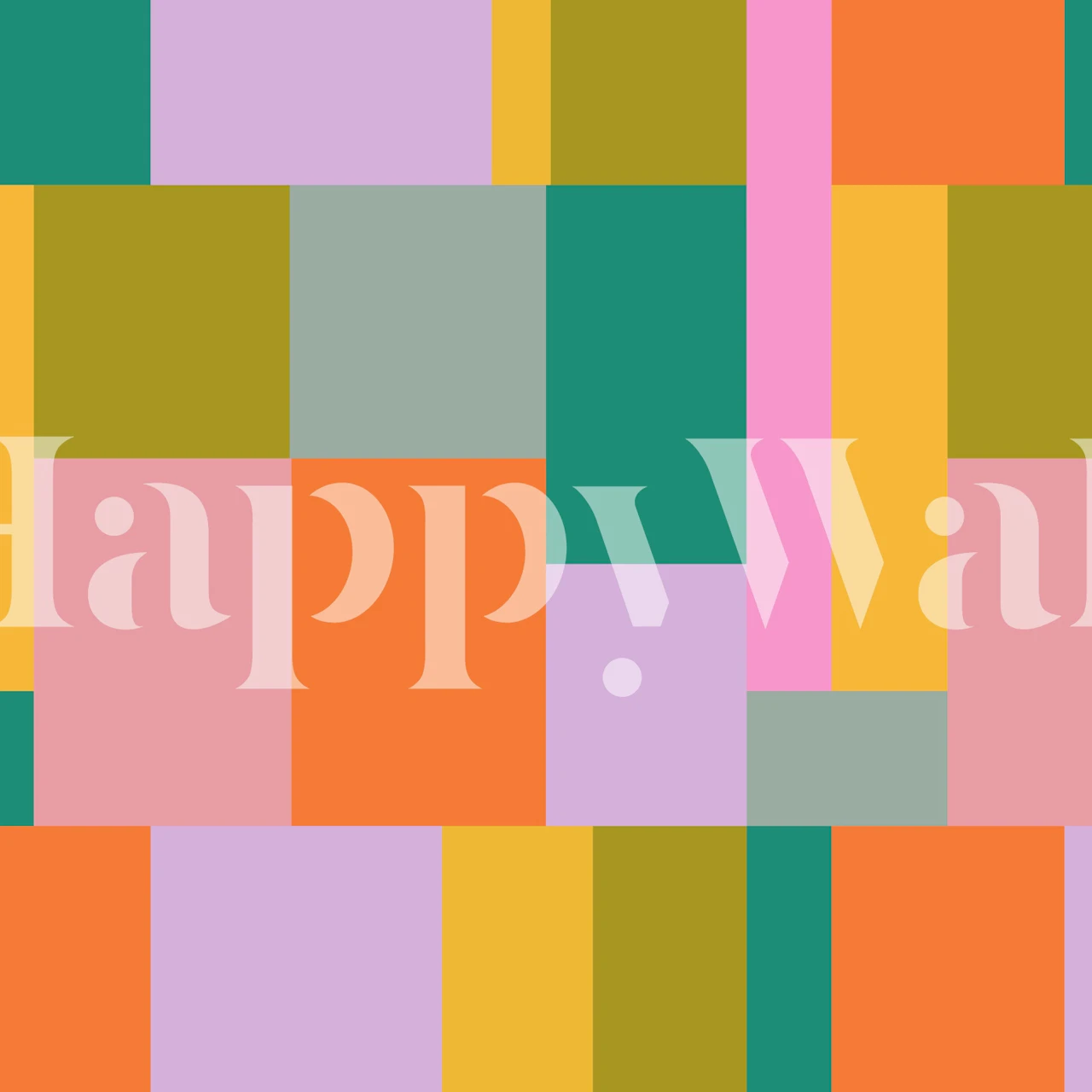 Modern Multicolored Abstract Color Block tapet