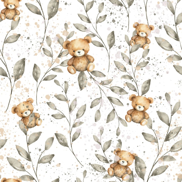 Teddy Bears and Leaves