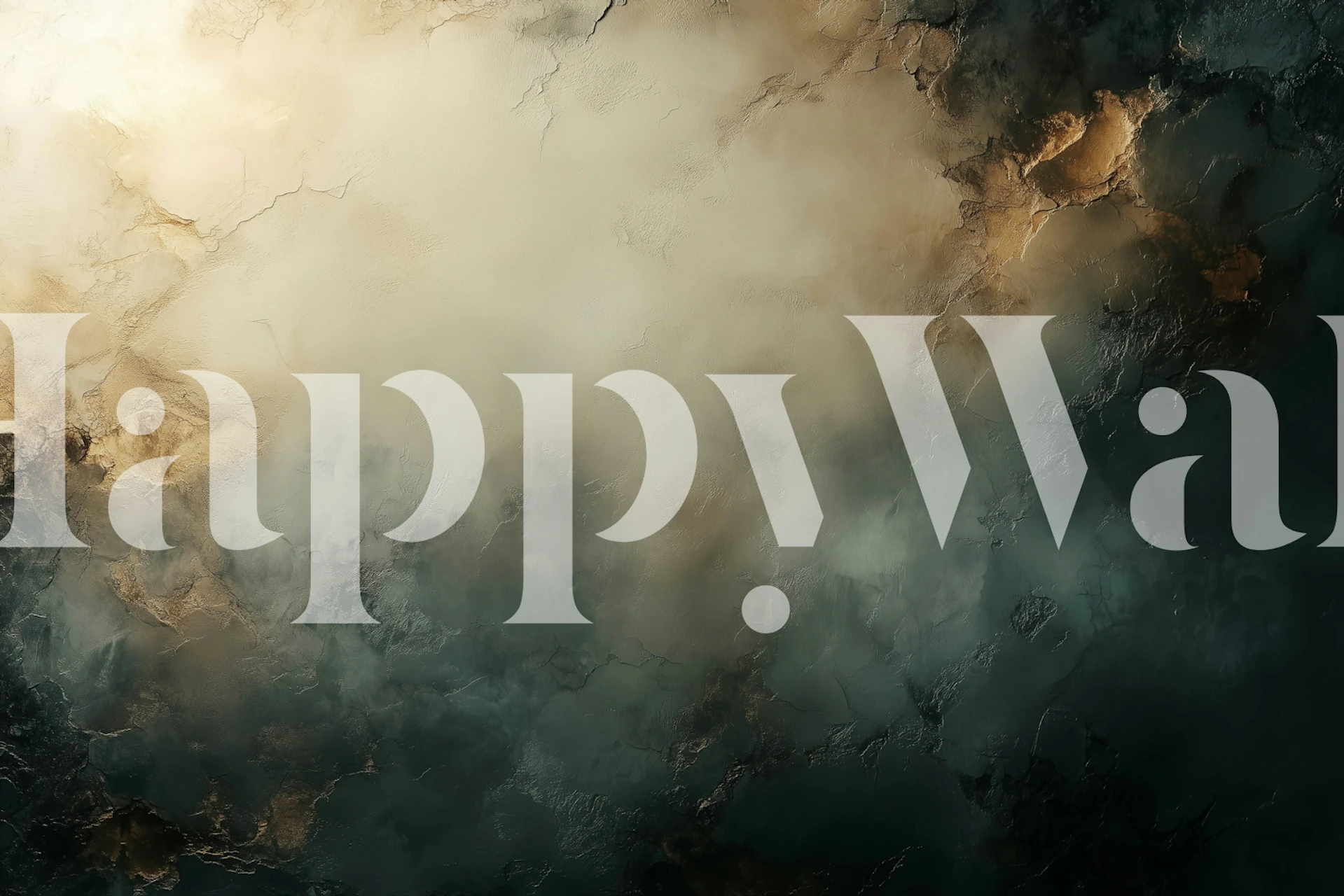 Mystical Horizon Hues-tapetti huoneessa