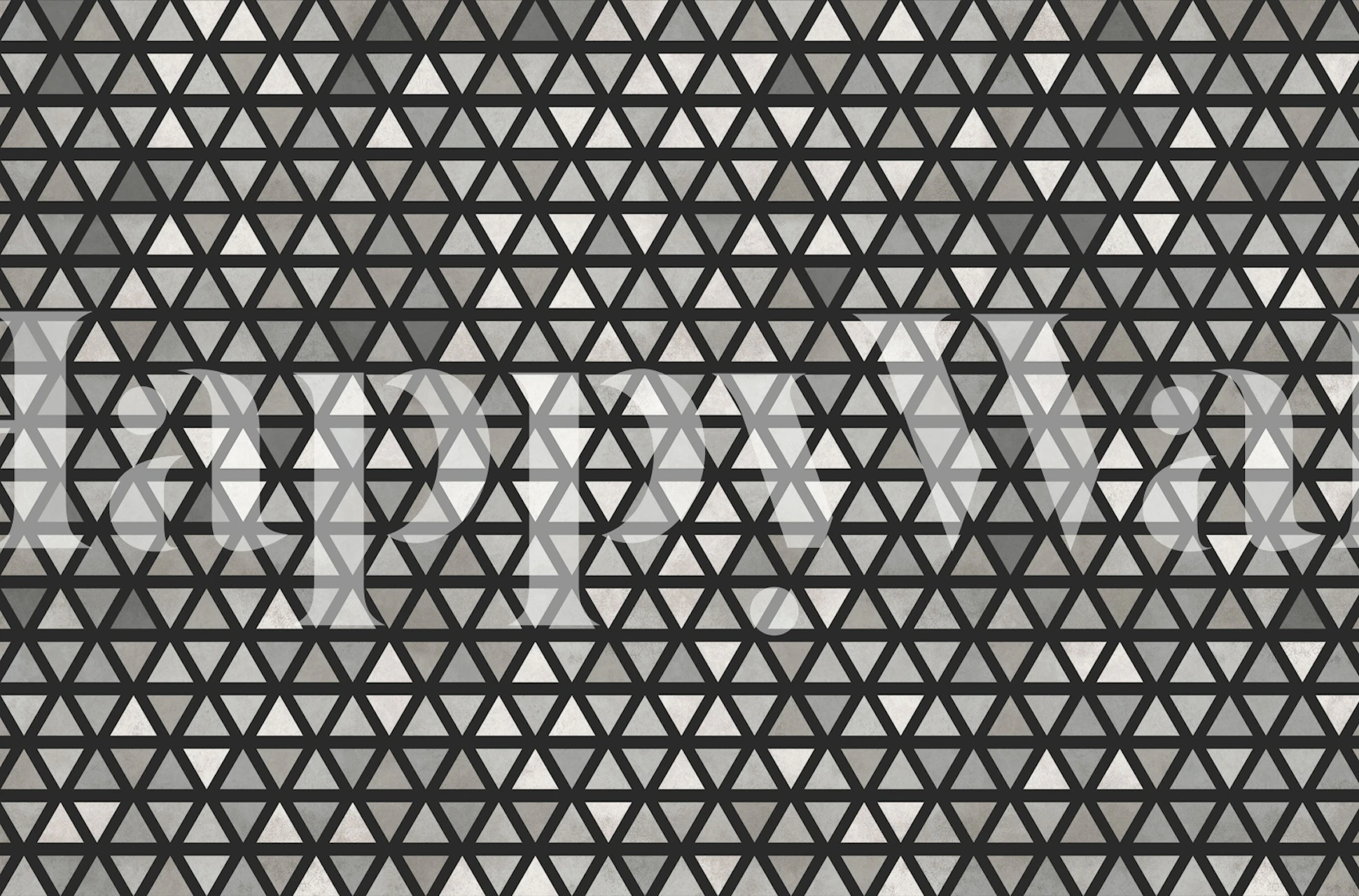 Papier peint Grey Concrete Triangles dans une pièce
