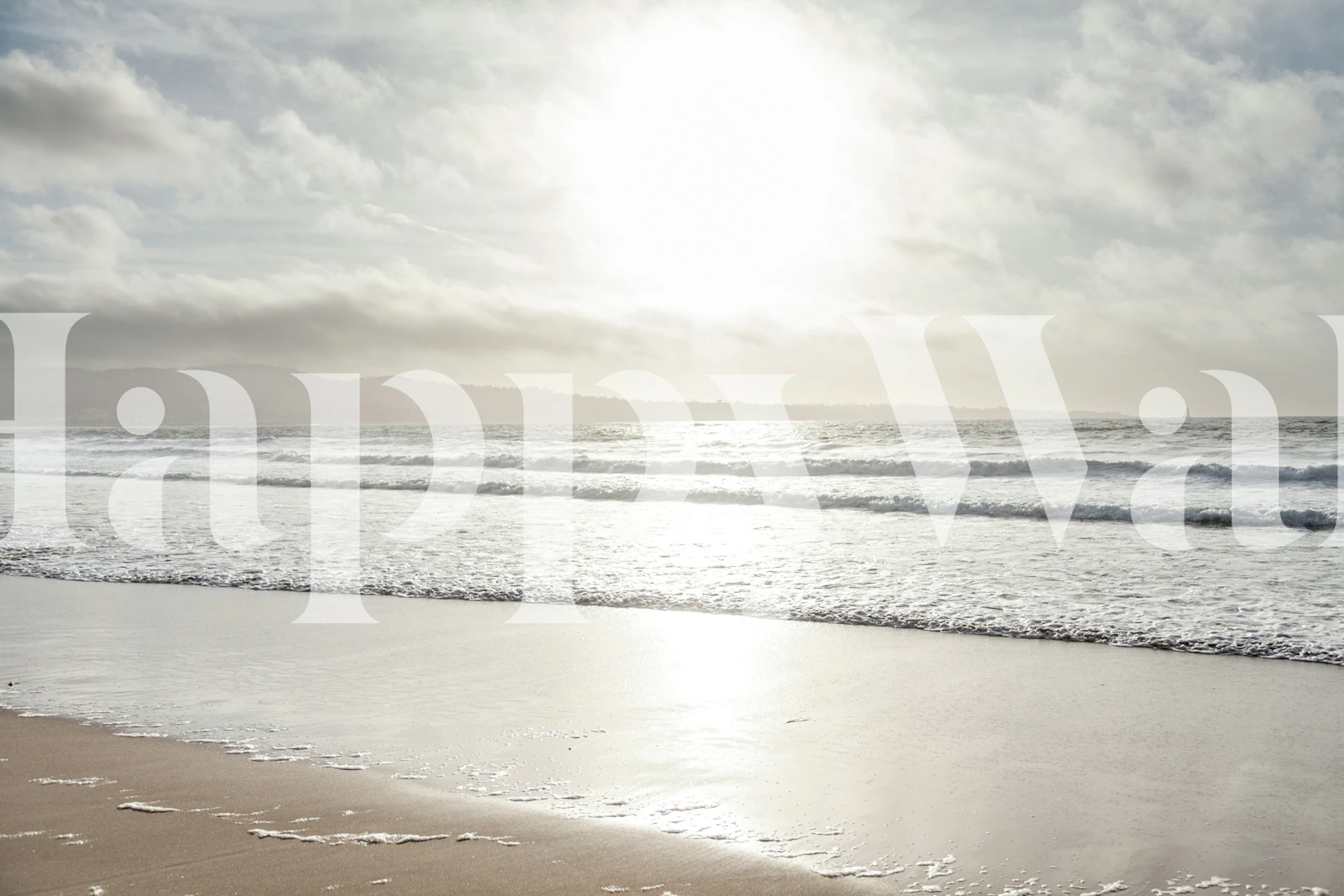 Serene Ocean Sunrise tapet i ett rum