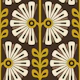 Vintage Bold Daisy Symphony Yellow Brown - S