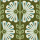 Vintage Bold Daisy Symphony in Green - S