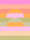 Retro Sunset Pastel Harmony