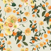 Orange Blossoms Pattern papiers peint