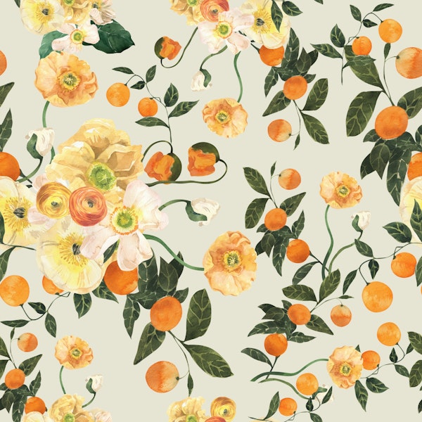 Orange Blossoms Pattern