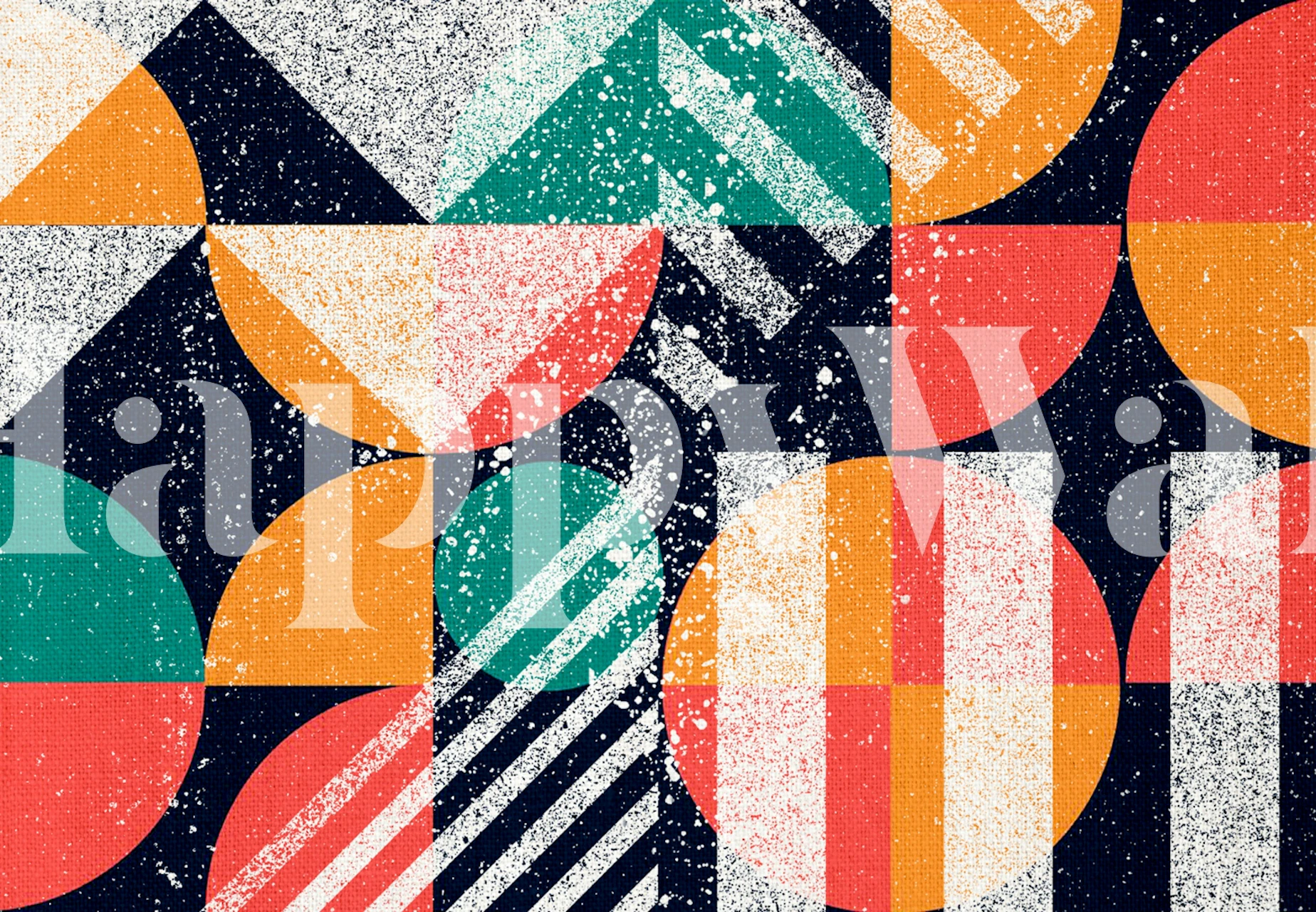 Traffic Sign wallpaper in a modern room