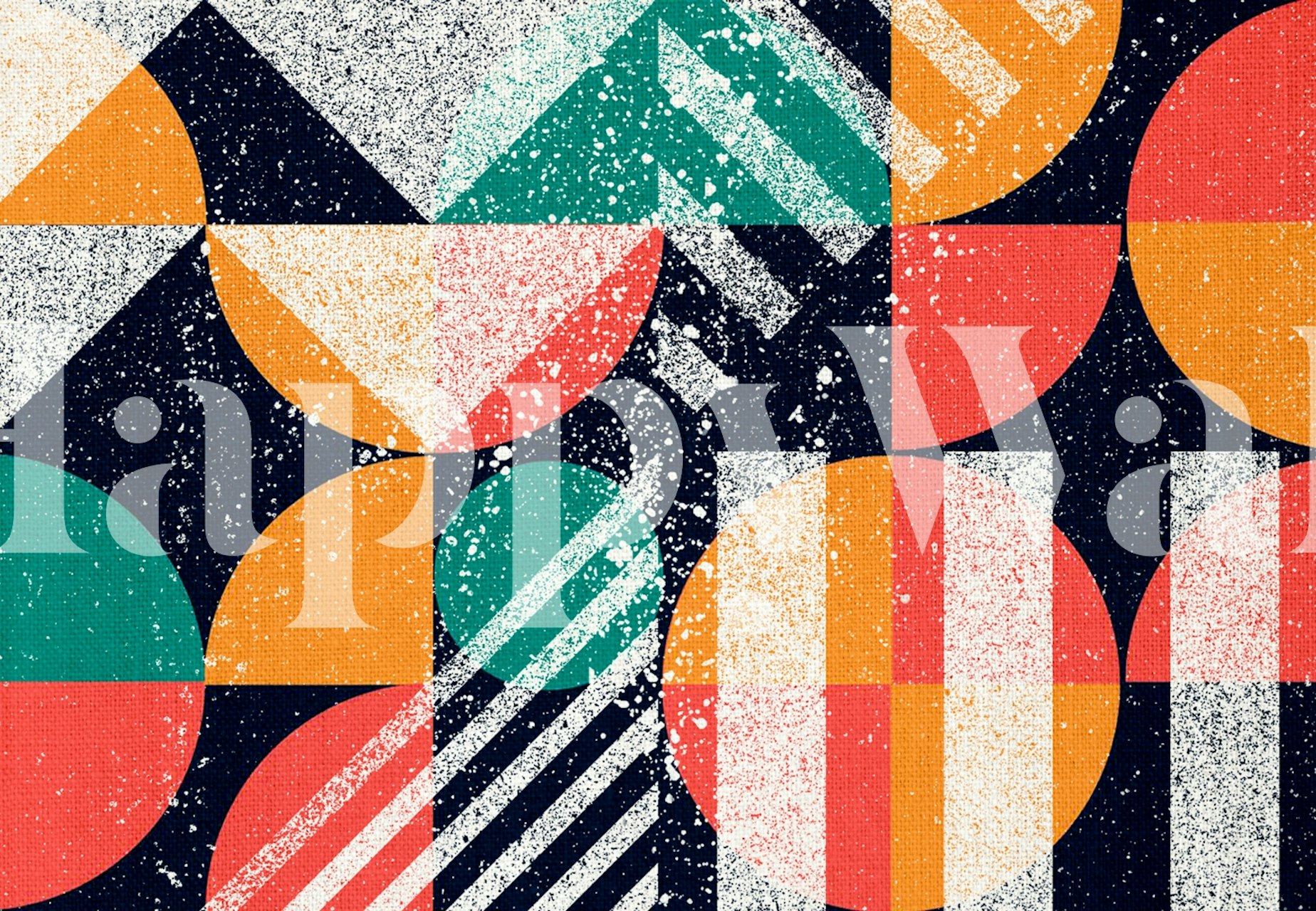 Traffic Sign wallpaper in a modern room