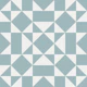 Art Deco Diamond - Scandi Blue