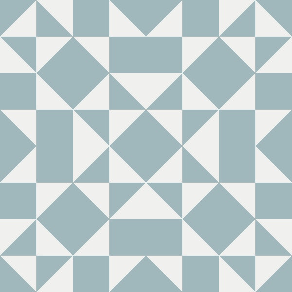 Art Deco Diamond - Scandi Blue