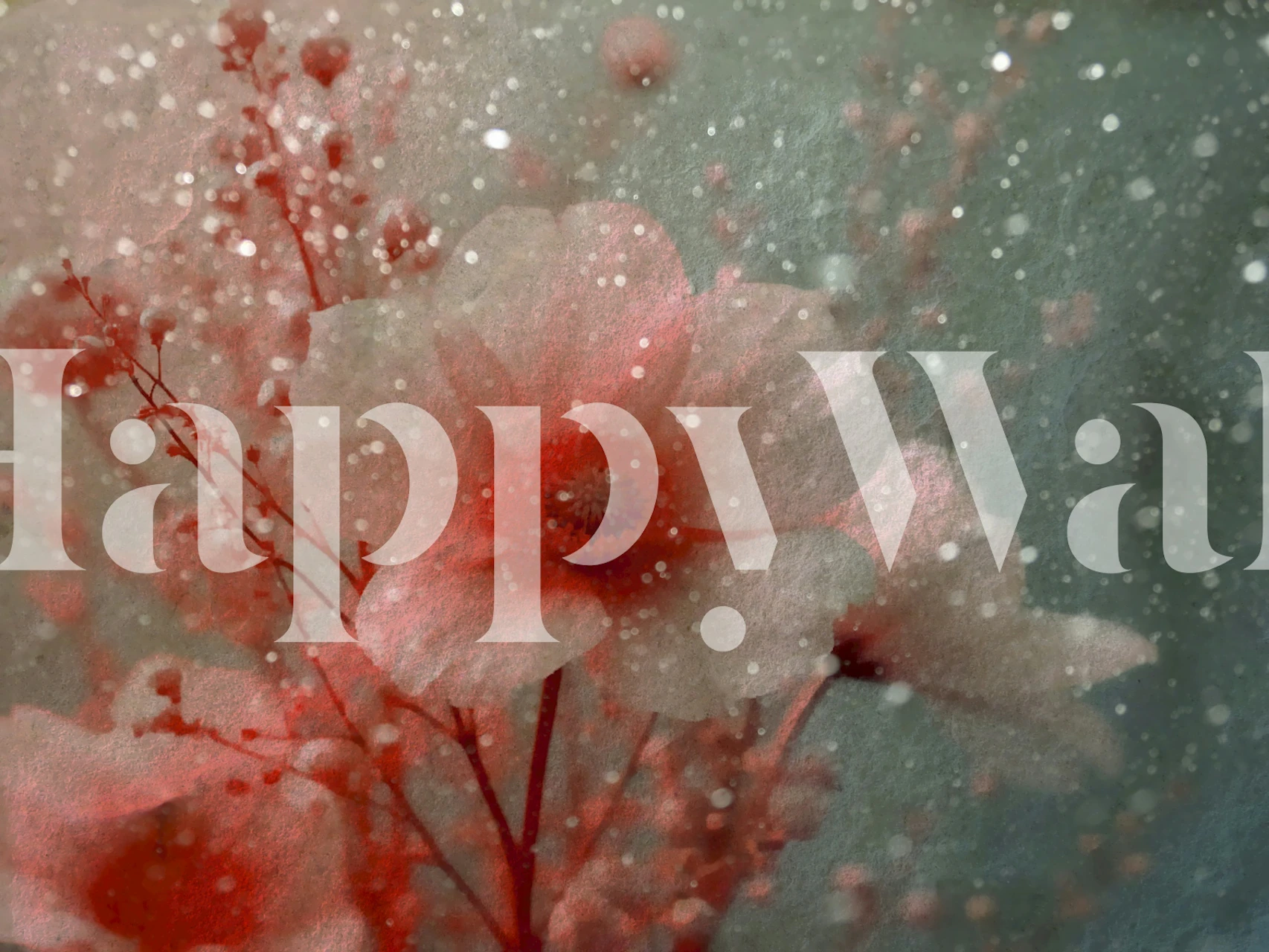 Underwater Wildflower Dream wallpaper in room