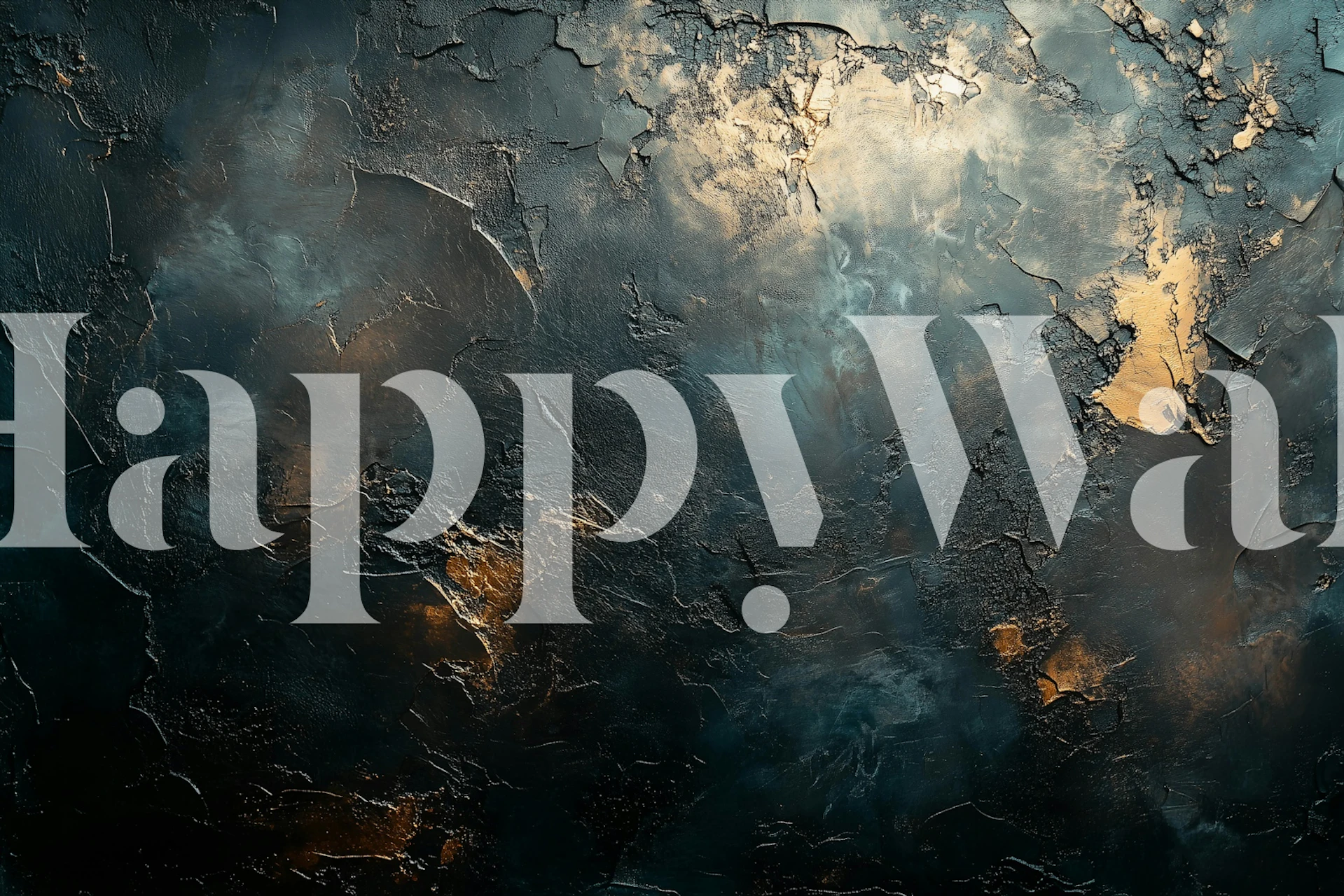 Mystical Nightscape Design Tapete in einem Zimmer