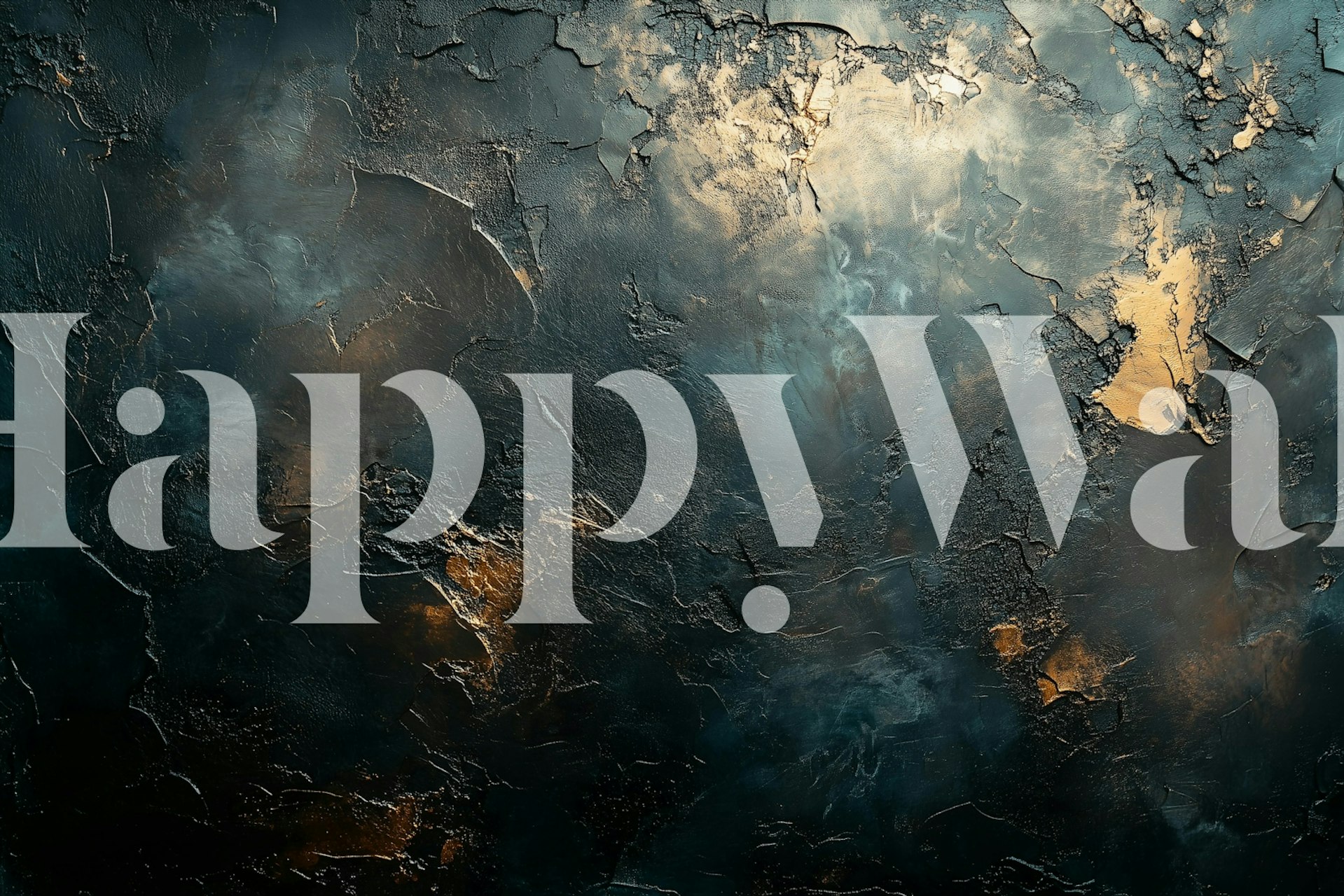 Mystical nightscape wallpaper in a room