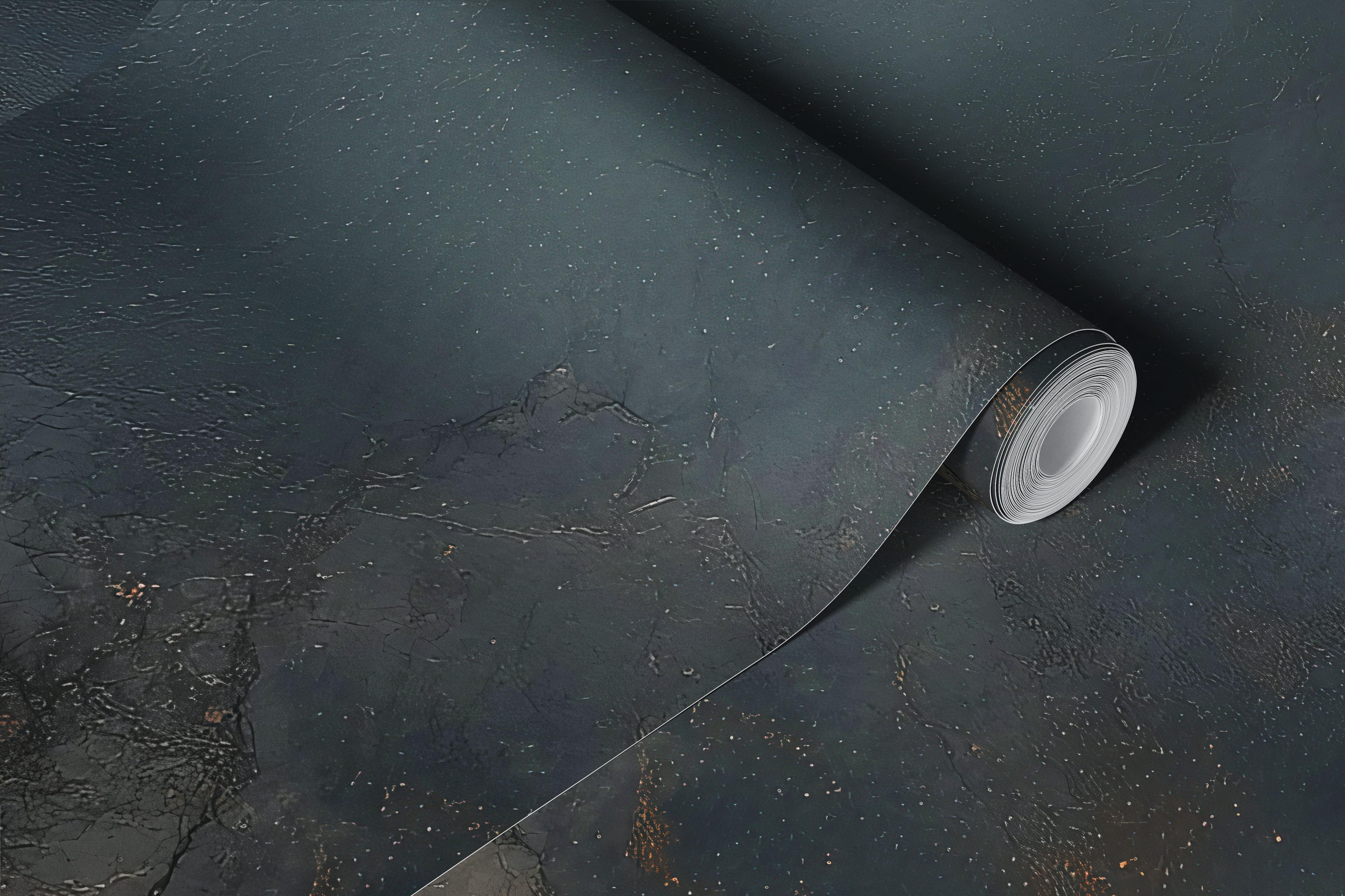 Golden Veil on Charcoal tapetdesign