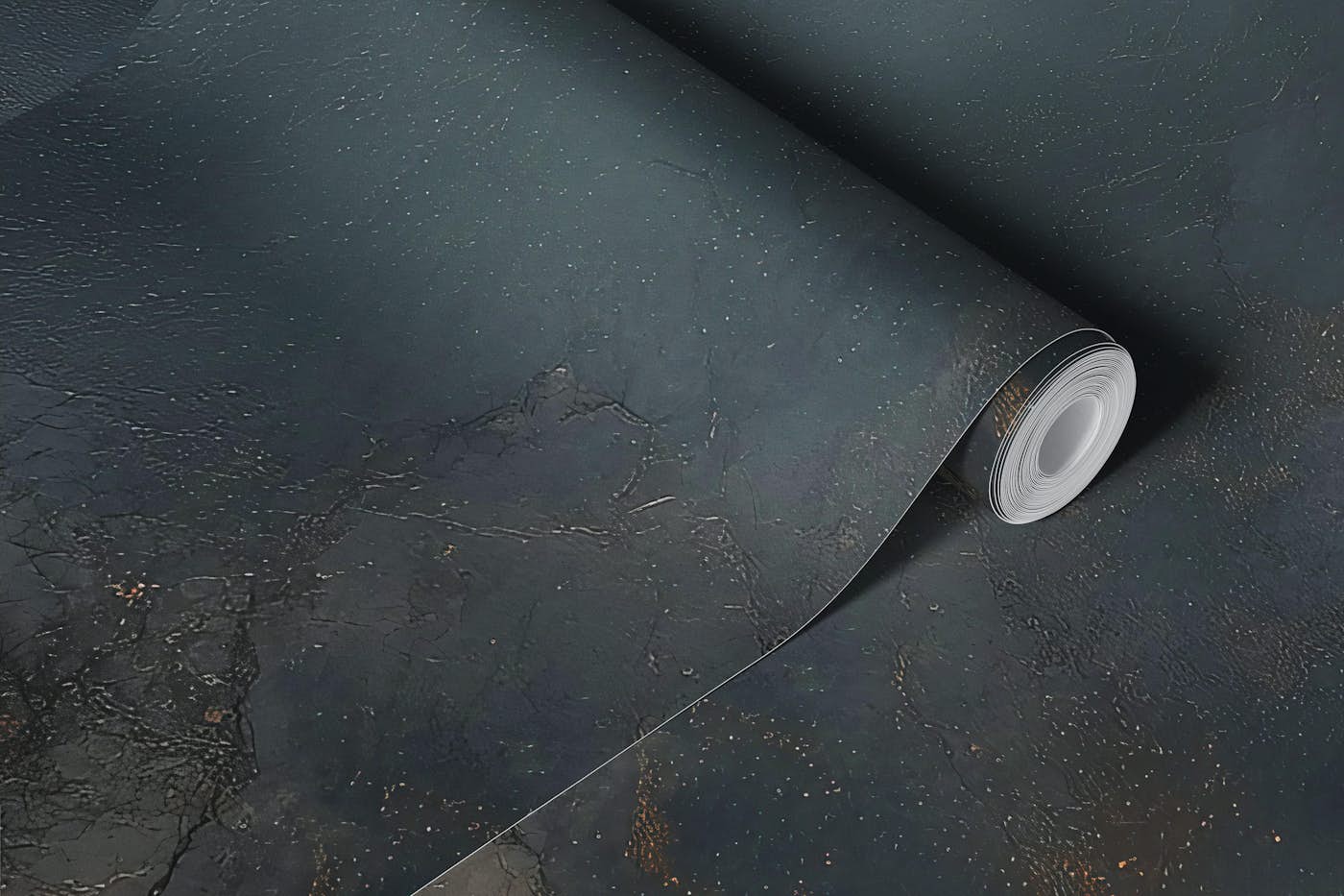 Golden Veil on Charcoal wallpaper roll