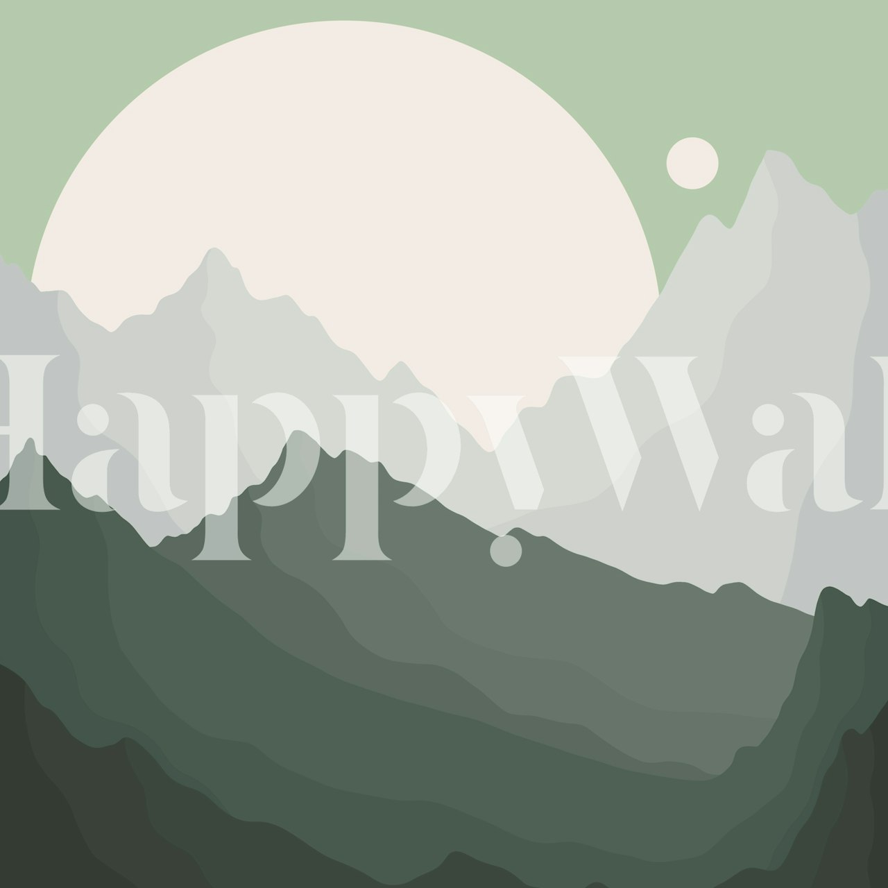 Papel pintado Greenland en una ambientación de habitación