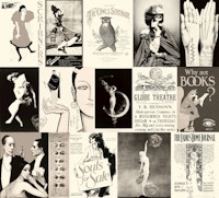 Vintage Art & Adds Mix Vintage Black White wallpaper