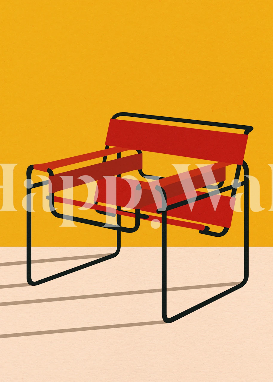 Wassily Chair wallpaper in a room