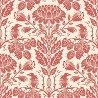 Floral Strawberry Garden ταπετσαρία