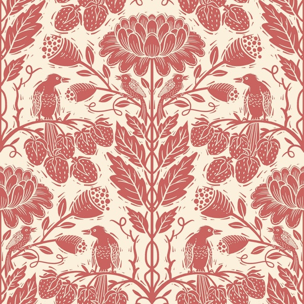 Floral Strawberry Garden