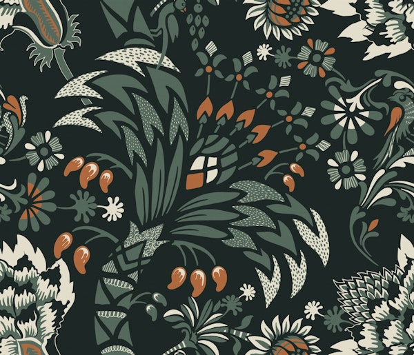 Night Garden Reverie pattern (dark)