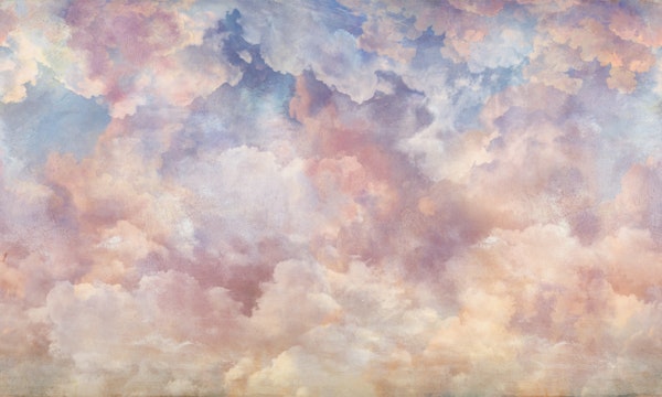 Amor Clouds Lilac Wine Rococo