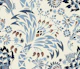 Garden Reverie Mocha Mousse blue