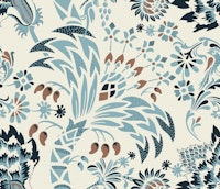 Garden Reverie Mocha Mousse Turquoise tapete