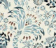 Garden Reverie Mocha Mousse Turquoise