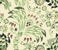 Garden Reverie Mocha Mousse Lawn tapete