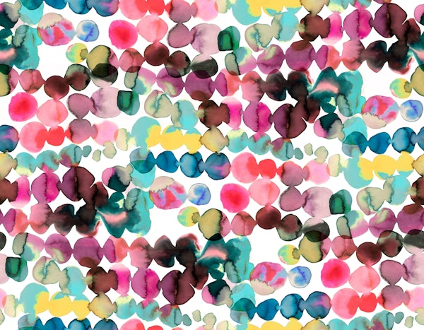 Colorful Bubble Delight Watercolor