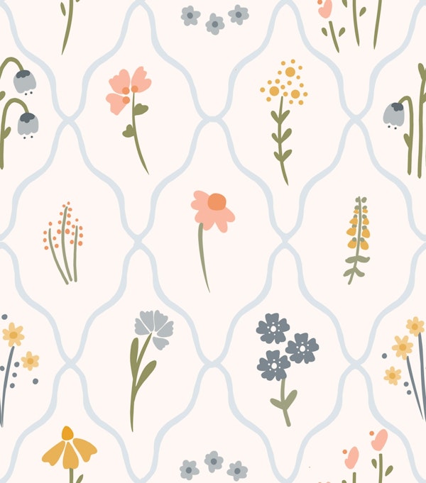 Wildflower Patch in Blue