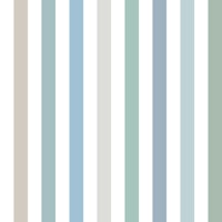 Classic Pastel Stripes Blue Green behang