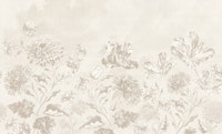 Large Spring Baroque Flowers - Soft Ivory wallpaper