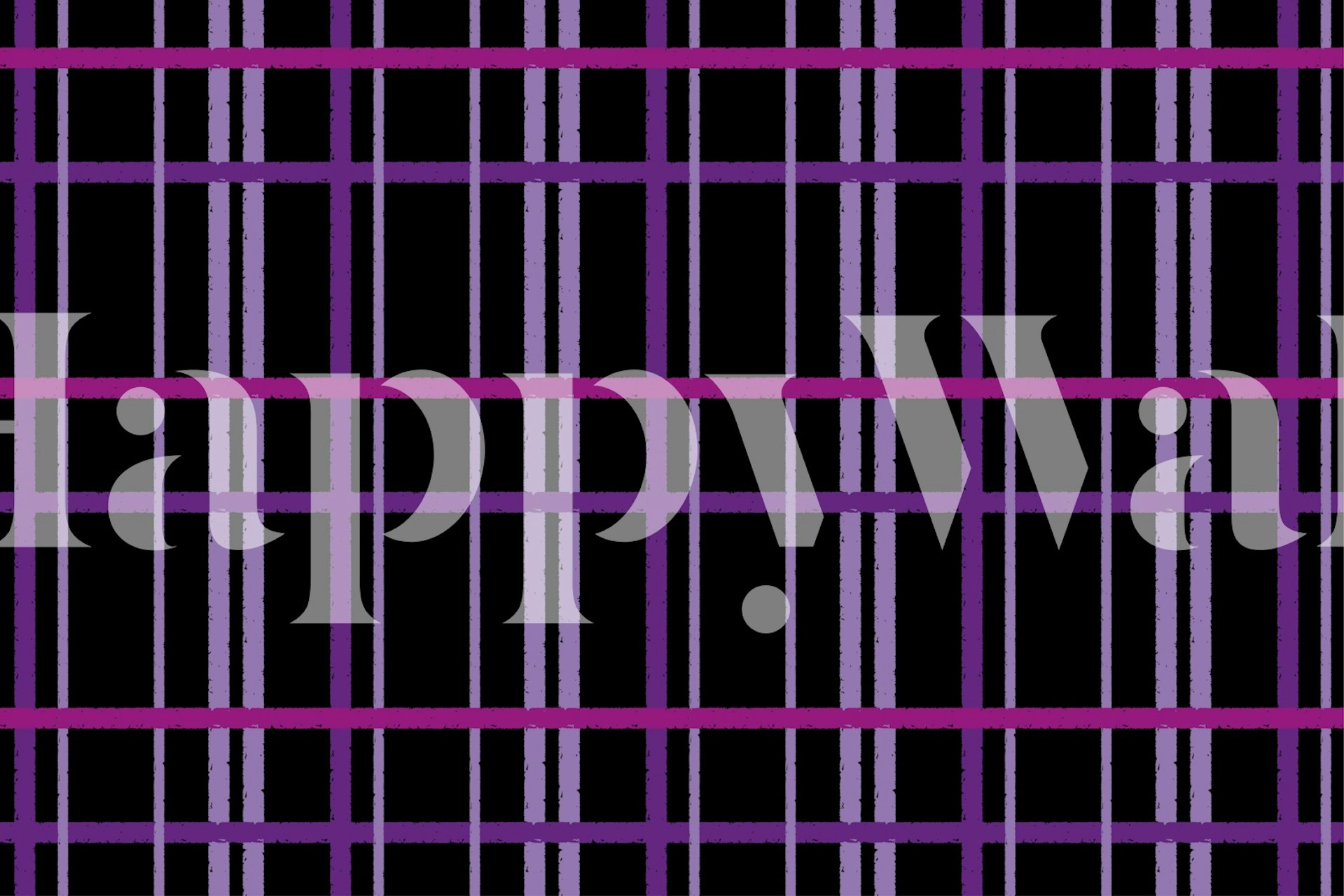 Bold graphic tartan tapetti modernissa huoneissa