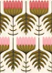 Retro Floral Blooms in strawberry pink