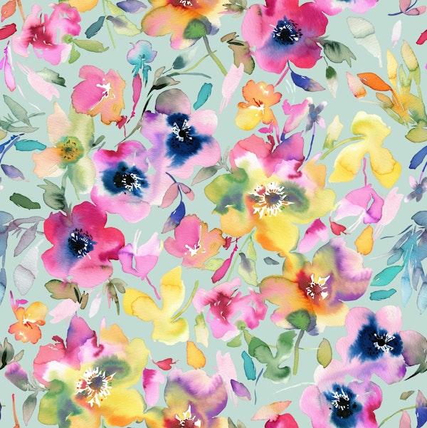 Vibrant summer floral fusion